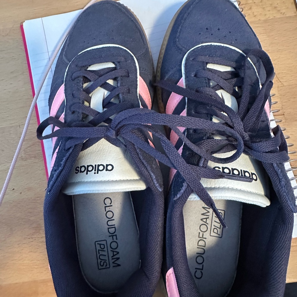 Adidas Blue and Pink Sneakers Sporty Design